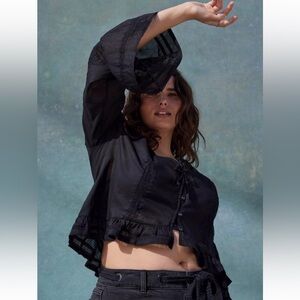 Chic Torrid Festi Hi Low Tie Front Top - Boho - Size 2X - NWOT